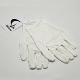 white cotton gloves
